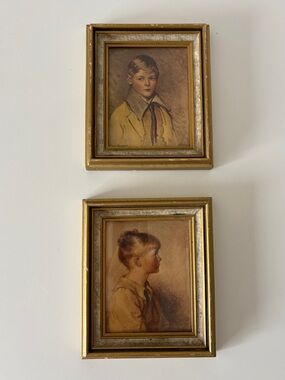 Vintage Small Prints 
1919 Peter -Arthur Garratt 
1923 Charlotte- Sydney Bell